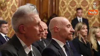 Mattarella incontra le leggende dello sport italiano al Quirinale