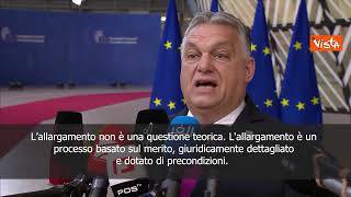 Orban: Non c'è motivo di negoziare l'adesione dell'Ucraina in Ue ora