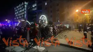 "Stop genocidio in Palestina, Ue complice", la protesta a Bruxelles di fronte a Consiglio europeo