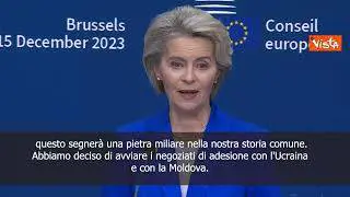 Negoziati Ucraina e Moldova, von der Leyen: Anno nuovo inizia con ottime notizie