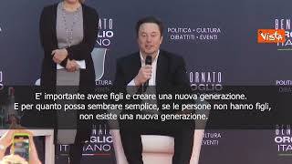 Musk ad Atreju: E' importante avere figli