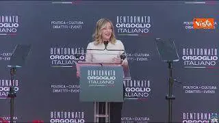 Meloni: Abbiamo dovere morale di ridare a cittadini l'orgoglio di dire "sono italiano"