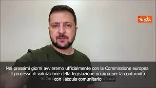 Zelensky: Settimana storica con decisione Consiglio Ue su apertura negoziati con Ucraina