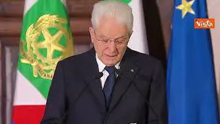 Mattarella: "Ho fiducia in Italia, ha risorse per affrontare tempo nuovo"