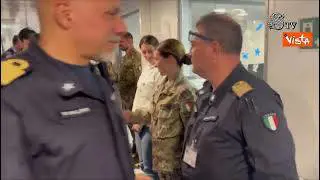 Ecco la visita del Presidente del senato La Russa sulla nave Vulcano della Marina Militare