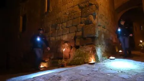 Gli auguri della Polizia da uno dei borghi più belli d'Italia