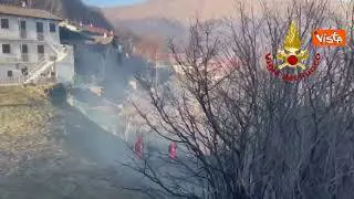Incendi in Piemonte, ecco l'intervento dei Vigili del Fuoco