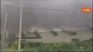 Incendio alla discarica di Malagrotta a Roma