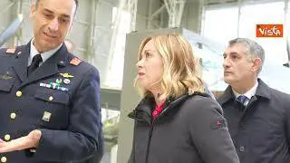 Meloni e Crosetto visitano museo Aeronautica militare di Vigna di Valle