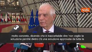 Borrell: "Inaccettabile dire no alla soluzione a due Stati in Medio Oriente"