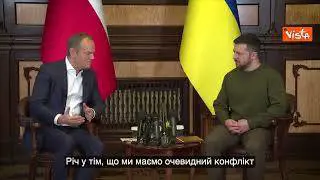 Guerra Ucraina, Zelensky accoglie il premier polacco Donald Tusk a Kiev