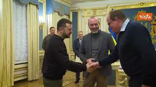 Zelensky riceve il capogruppo del Ppe Manfred Weber a Kiev