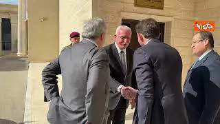 Il ministro Tajani incontra il presidente dell'Autorita Nazionale Palestinese Mahmud Abbas