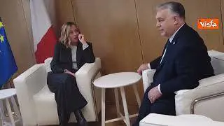 Bilaterale Meloni-Orban al Consiglio Ue di Bruxelles