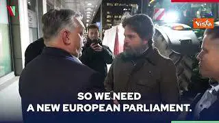 Protesta con i trattori davanti al Consiglio Ue di Bruxelles, Orban incontra gli agricoltori