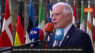 Borrell al Consiglio Europeo: "Guerra della Russia all'Ucraina minaccia l'UE"