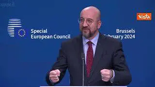 Michel al Consiglio Europeo: "Trovato l'accordo per i 50 miliardi all'Ucraina"