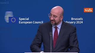 Michel: "Accordo su fondi a Ucraina, non ci lasciamo intimidire dalla Russia"