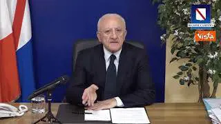 Fondi di coesione, De Luca: "Invito Meloni e Fitto a un confronto pubblico, non scappino"