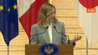 G7, Meloni: "Profondo apprezzamento presidenza Giappone, daremo continuità"