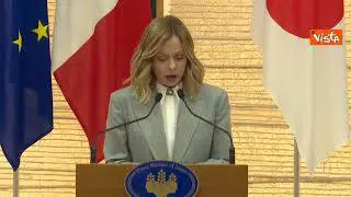 Meloni a Tokyo: "Vicini al Giappone per la tragedia del terremoto"