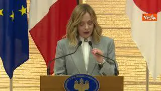 Meloni: "Italia sempre più presente militarmente nell'Indo-Pacifico, cooperazione strategica"