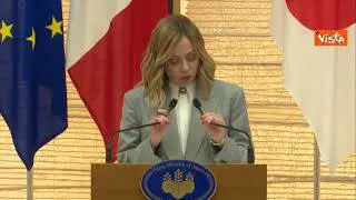 Meloni a Tokyo: "Con Kishida progetti concreti in molti settori"