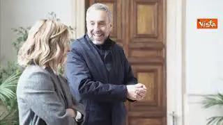 Meloni riceve "Tina" e "Milo", le mascotte di Milano-Cortina 2026 a Palazzo Chigi