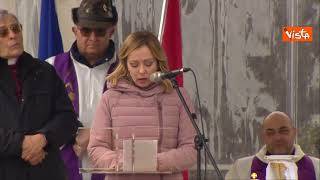 Foibe, Meloni a Basovizza: "Qui anche da ragazza quando ti additavano"