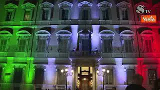 Giorno del ricordo per vittime Foibe, la facciata di palazzo Madama illuminata con il tricolore