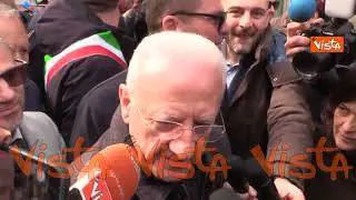 De Luca: "Basta con la narrazione del Nord virtuoso e del Sud miserabile"