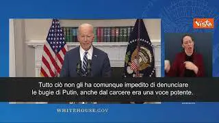Biden: "Non sono sorpreso da morte Navalny, ma indignato. Putin è responsabile"