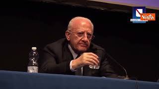 De Luca: "L'unico insulto ieri lo ha rivolto la Meloni ai manifestanti"