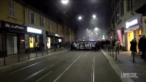 Corteo per Ilaria Salis a Milano