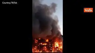Incendio divora due edifici a Valencia, diverse vittime accertate