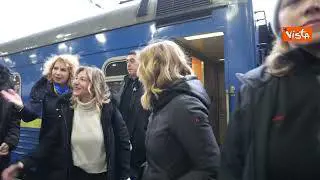 Meloni arriva a Kiev nel secondo anniversario dall'inizio della guerra in Ucraina. Ecco le immagini