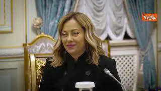 Le immagini dell'incontro tra Meloni e Zelensky a Kiev