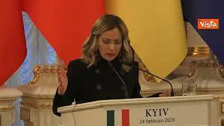 Meloni: Accordo di sicurezza con l'Ucraina più importante impegno con Paese non Nato