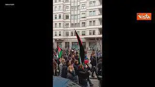 Corteo pro Palestina a Milano, migliaia di persone in strada