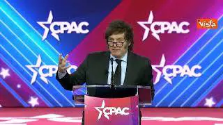 Milei al Cpac: Non ci arrenderemo finchè l'Argentina non tornerà grande