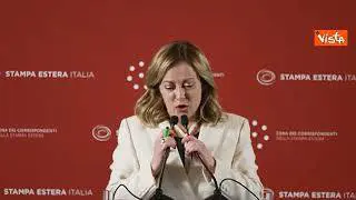 Meloni alla stampa estera: Quando venne Draghi suo Governo cadde dopo 2 giorni, vado via velocemente