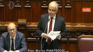 Piantedosi: Non c'è nessuna strategia di contrazione della libertà di espressione in Italia