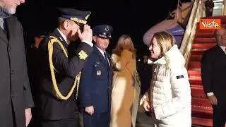 L'arrivo di Giorgia Meloni a Washington. Ecco le immagini