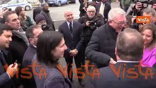 Elly Schlein e i leader del Pse rendono omaggio al monumento di Matteotti