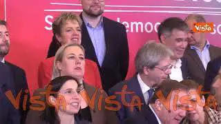 Congresso del Pse, la foto di gruppo dei leader del partito al Campidoglio