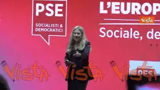 Congresso del Pse a Roma, l'apertura della kermesse con la foto di famiglia dei leader sul palco