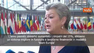 Johansson: Rimpatri migranti aumentati del 15% nel 2023e