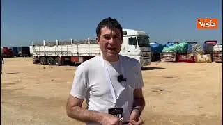 Fratoianni a Rafah: Alcuni camion sono in attesa da 15 di portare aiuti umanitari a Gaza