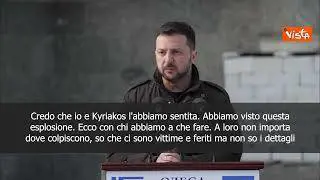SOTTOTITOLI Zelensky a Odessa: Abbiamo sentito l'esplosione