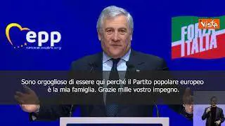 Tajani al congresso del Ppe: Dobbiamo essere partito più importante in Europa